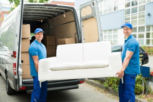 Moving boxes and a calm complaints process at the start of a removals service page