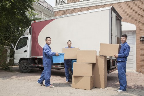 Furniture pick-up service for a Waterloo home with bulky items ready for removal