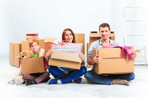 Packed moving boxes and checklist ready for a Waterloo move