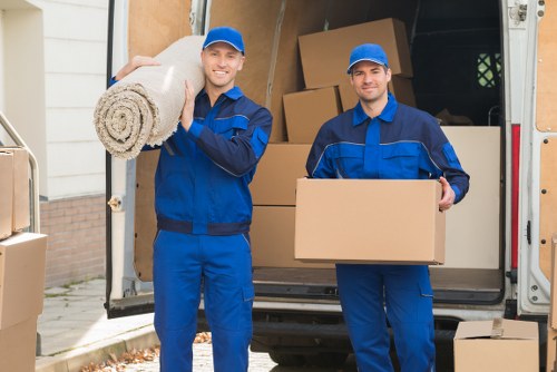 Man and van vehicle ready for a move in Waterloo