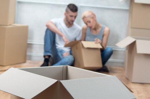 Preparation checklist and packing materials for a Waterloo move