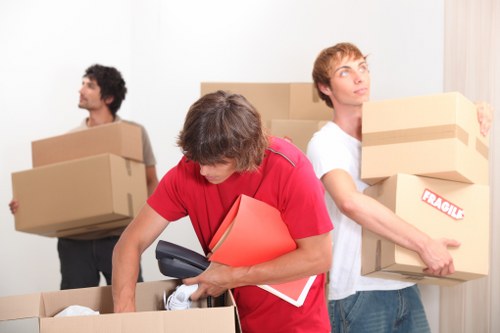Professional moving team handling a local Waterloo removal