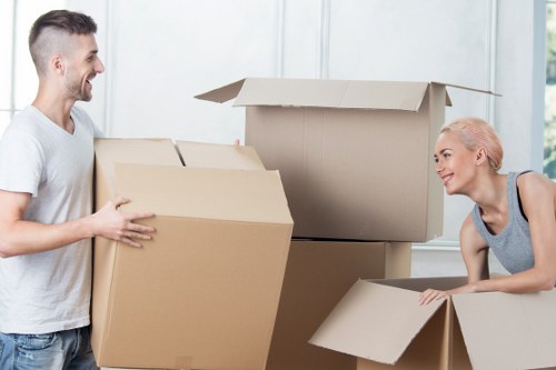 Local commercial movers handling office furniture in Waterloo