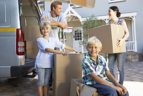 Efficient Waterloo removals with labeled boxes and furniture