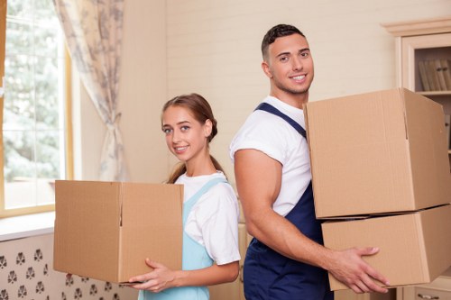 Professional movers loading household items for a relocation in Waterloo