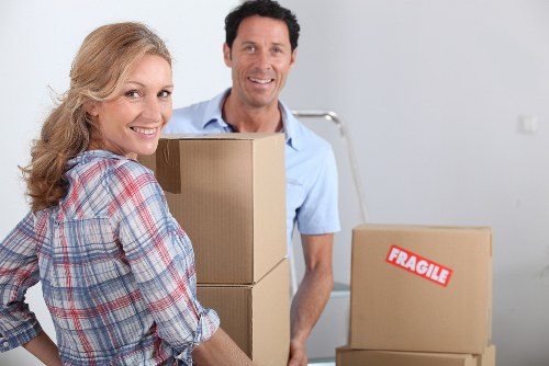 Removal van ready for local house and office transport in Waterloo