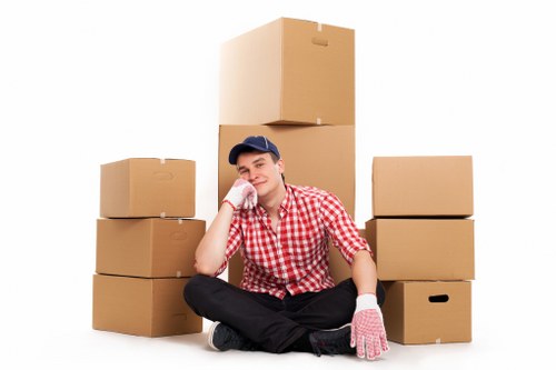 Loading furniture into a removal van for a Waterloo home or office move